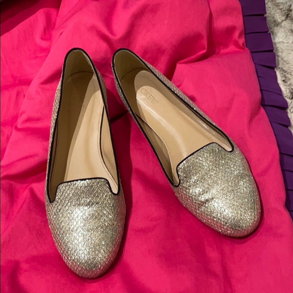 JCrew Sparkly Flats